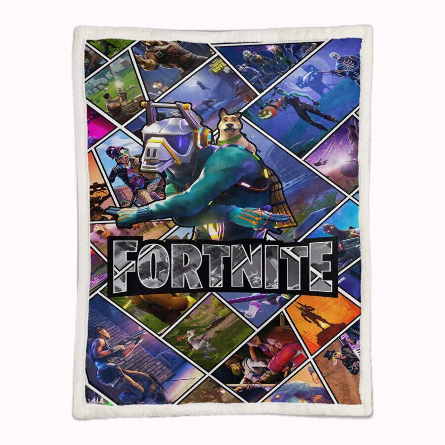 Fortnite Alle Charaktere 03 Decke - Fleecedecke – Bild 2