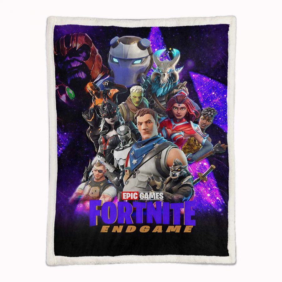 Fortnite: Endgame mit allen Charakteren Decke - Fleecedecke – Bild 2