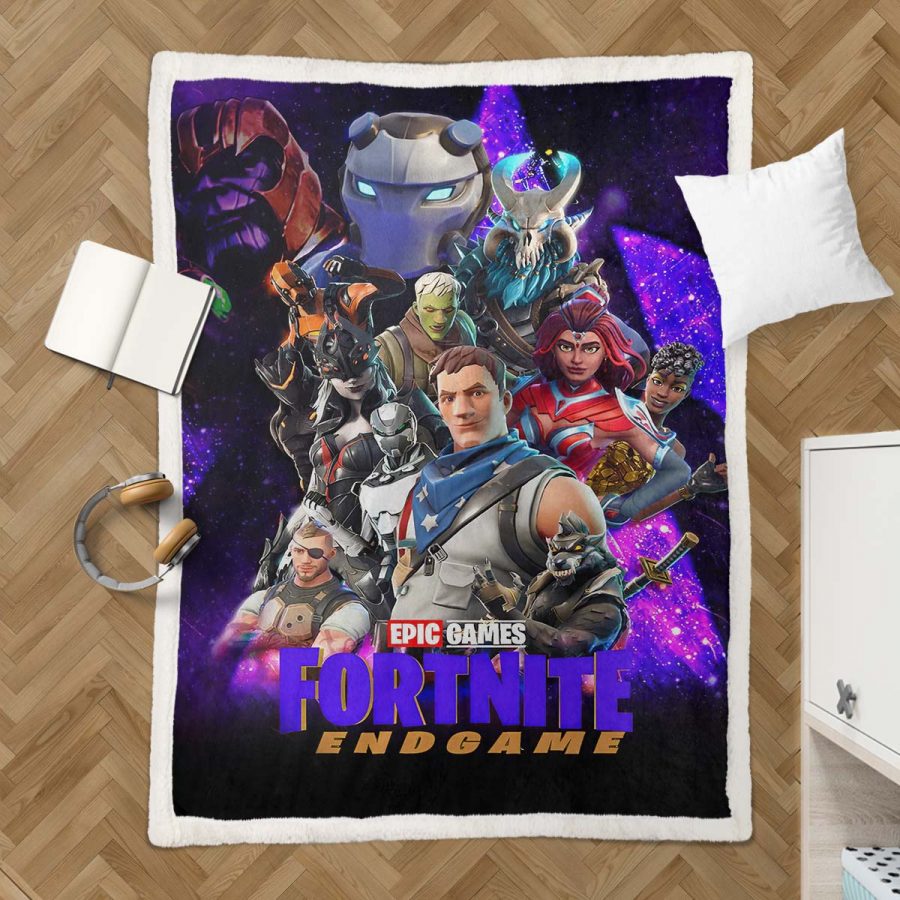 Fortnite: Endgame mit allen Charakteren Decke - Fleecedecke – Bild 3