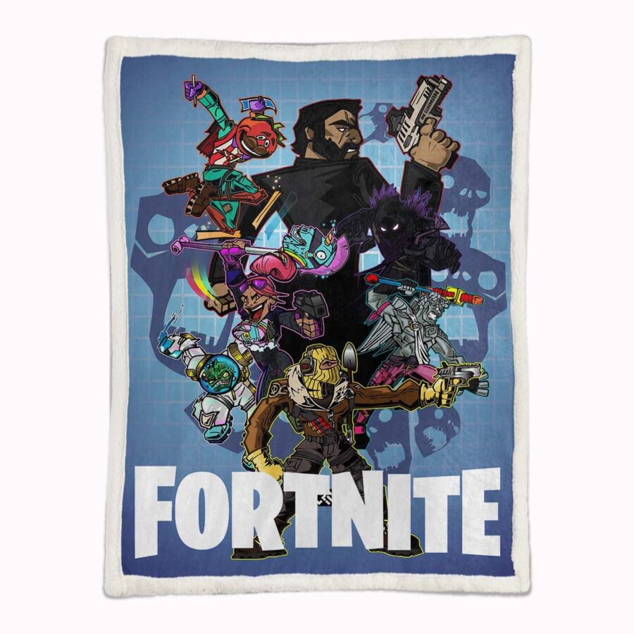 Fortnite-Spielzimmer Decke - Fleecedecke – Bild 2