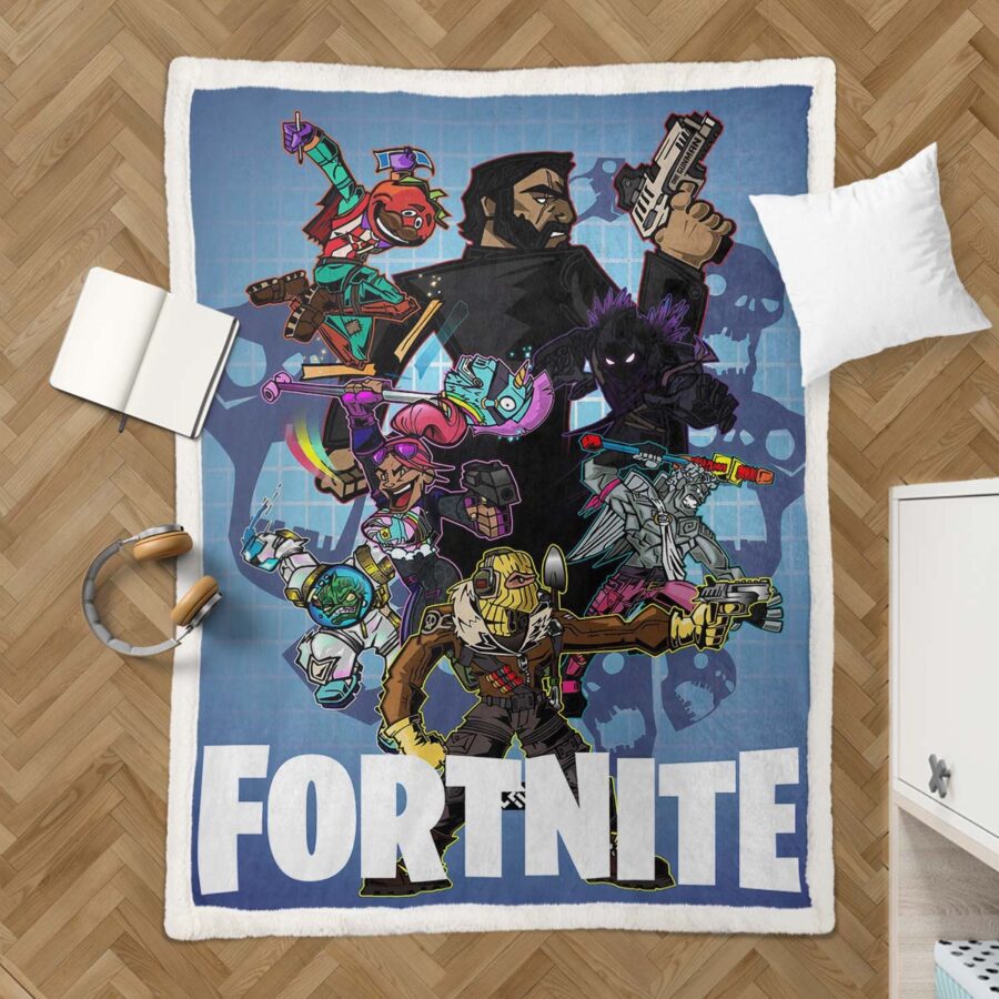 Fortnite-Spielzimmer Decke - Fleecedecke – Bild 3