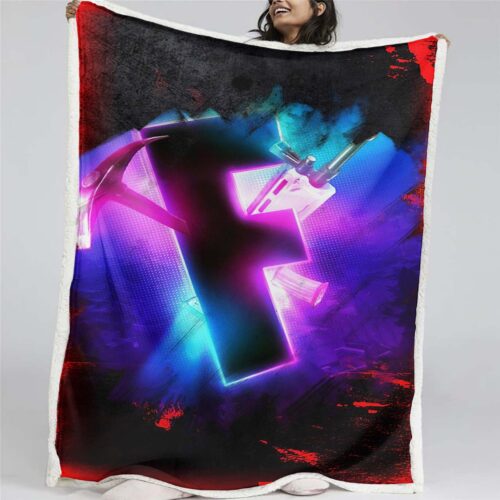 Fortnite Spielzimmer Blut Decke - Fleecedecke