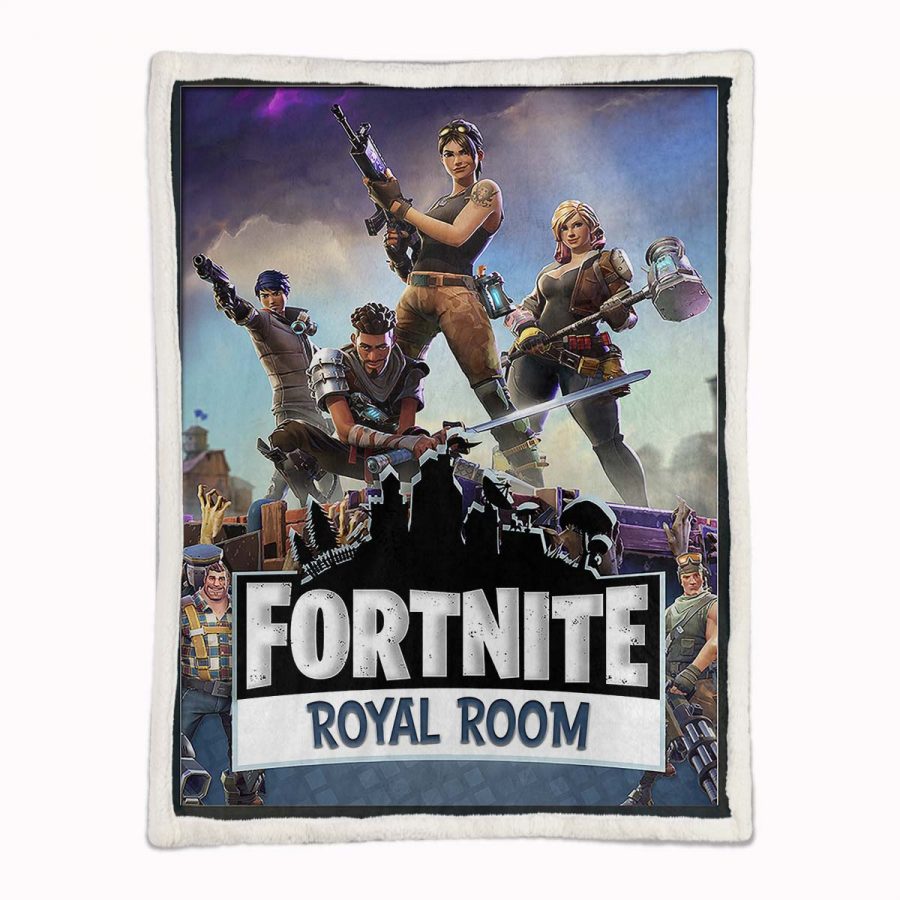 Fortnite Jayce Royal Room Spiel Decke - Fleecedecke – Bild 2