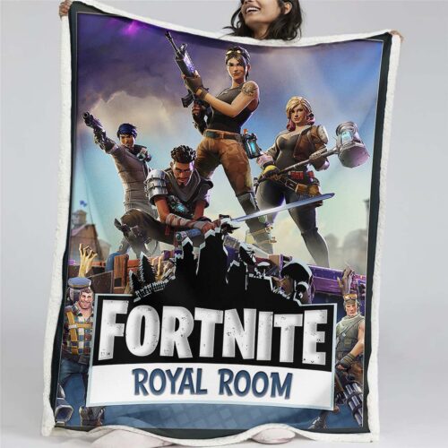 Fortnite Jayce Royal Room Spiel Decke - Fleecedecke