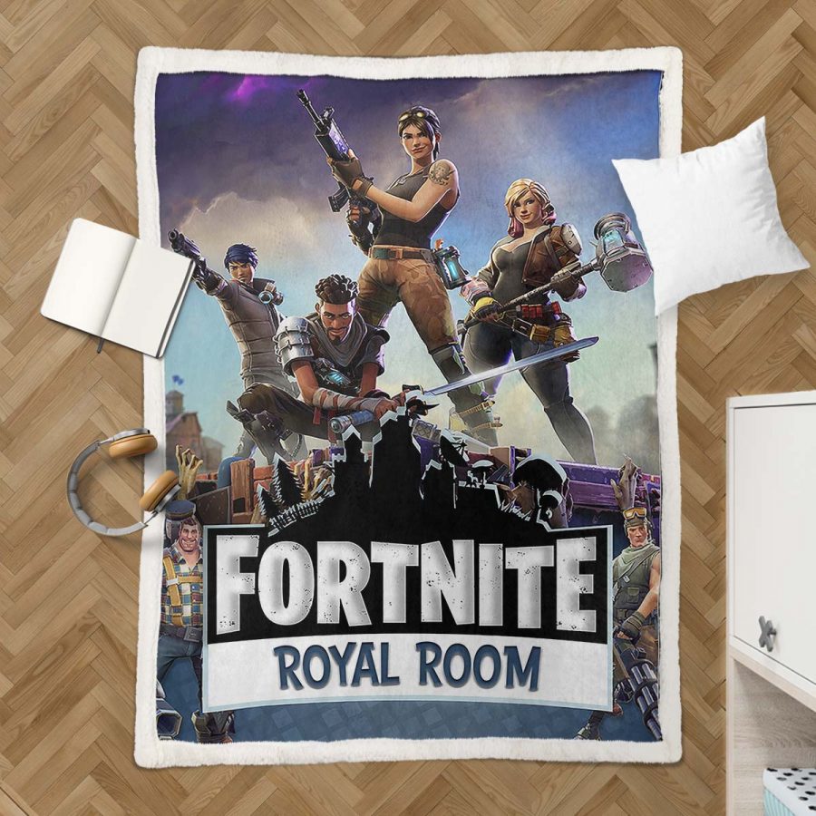 Fortnite Jayce Royal Room Spiel Decke - Fleecedecke – Bild 3