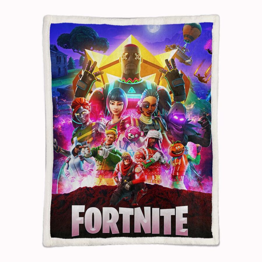 Fortnite Marvel Spielzimmer anpassen FN05 Decke - Fleecedecke – Bild 2