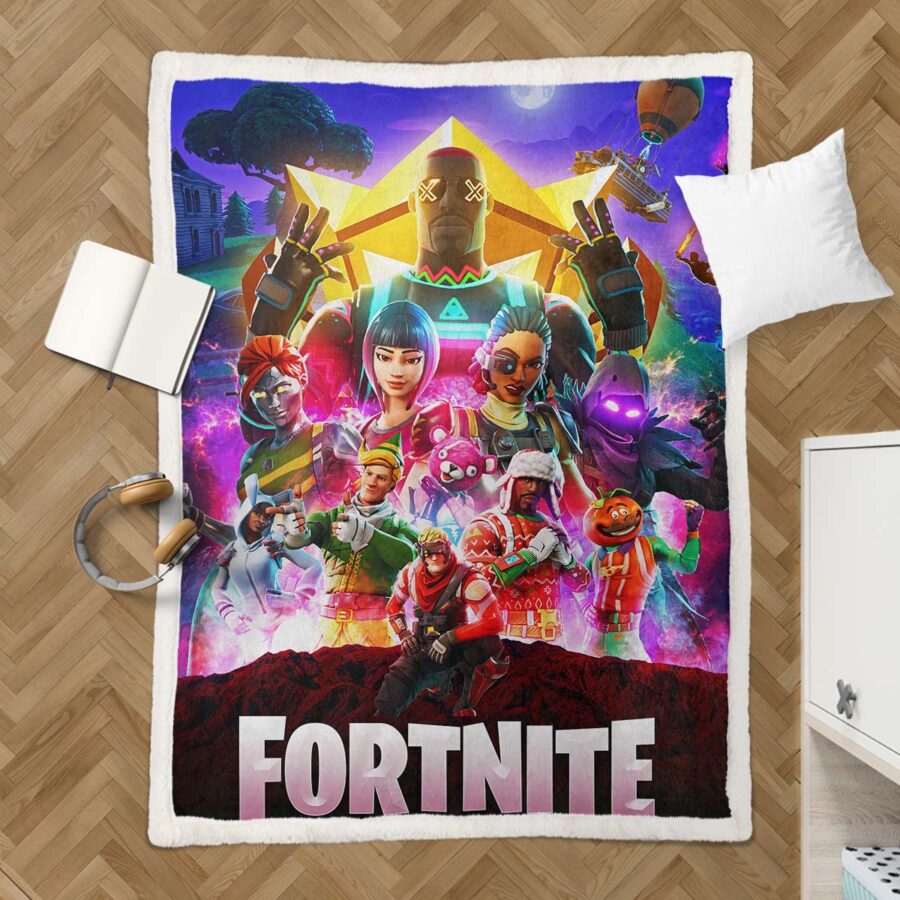 Fortnite Marvel Spielzimmer anpassen FN05 Decke - Fleecedecke – Bild 3