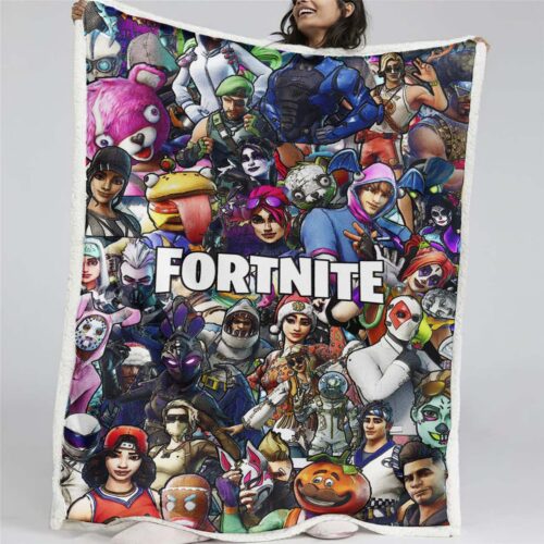 Fortnite Farbe FN06 Decke - Fleecedecke