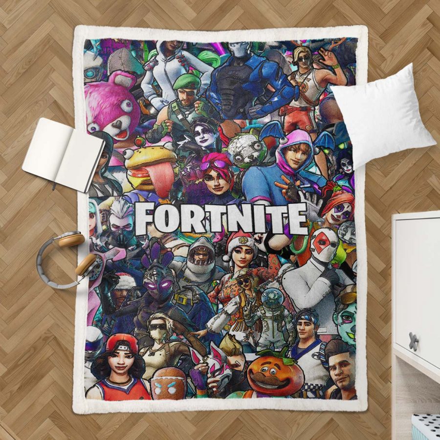 Fortnite Farbe FN06 Decke - Fleecedecke – Bild 3