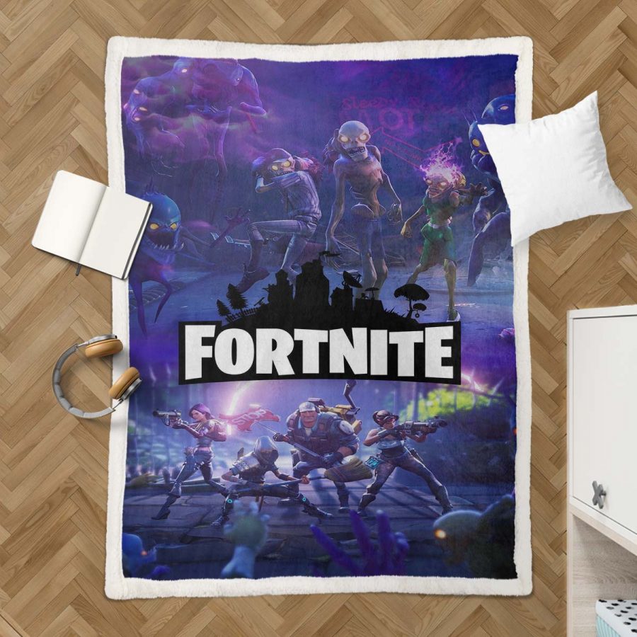 Fortnite: Zombie FN01 Decke - Fleecedecke – Bild 3