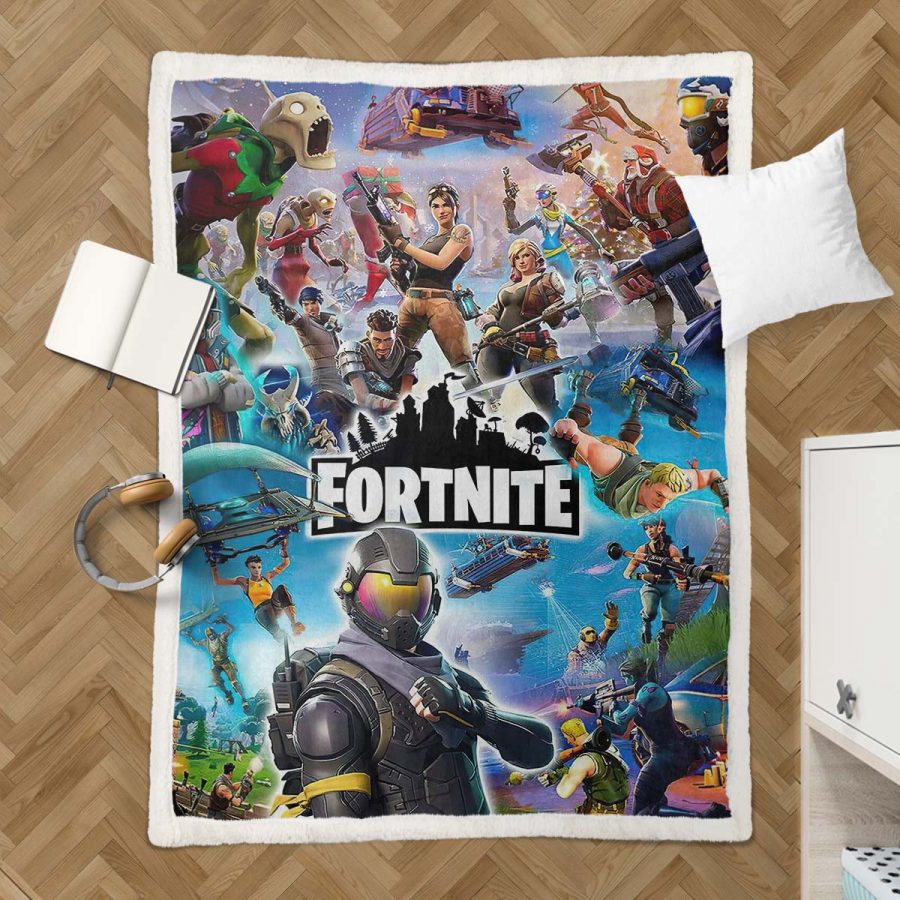 Fortnite: Zombie FN02 Decke - Fleecedecke – Bild 3