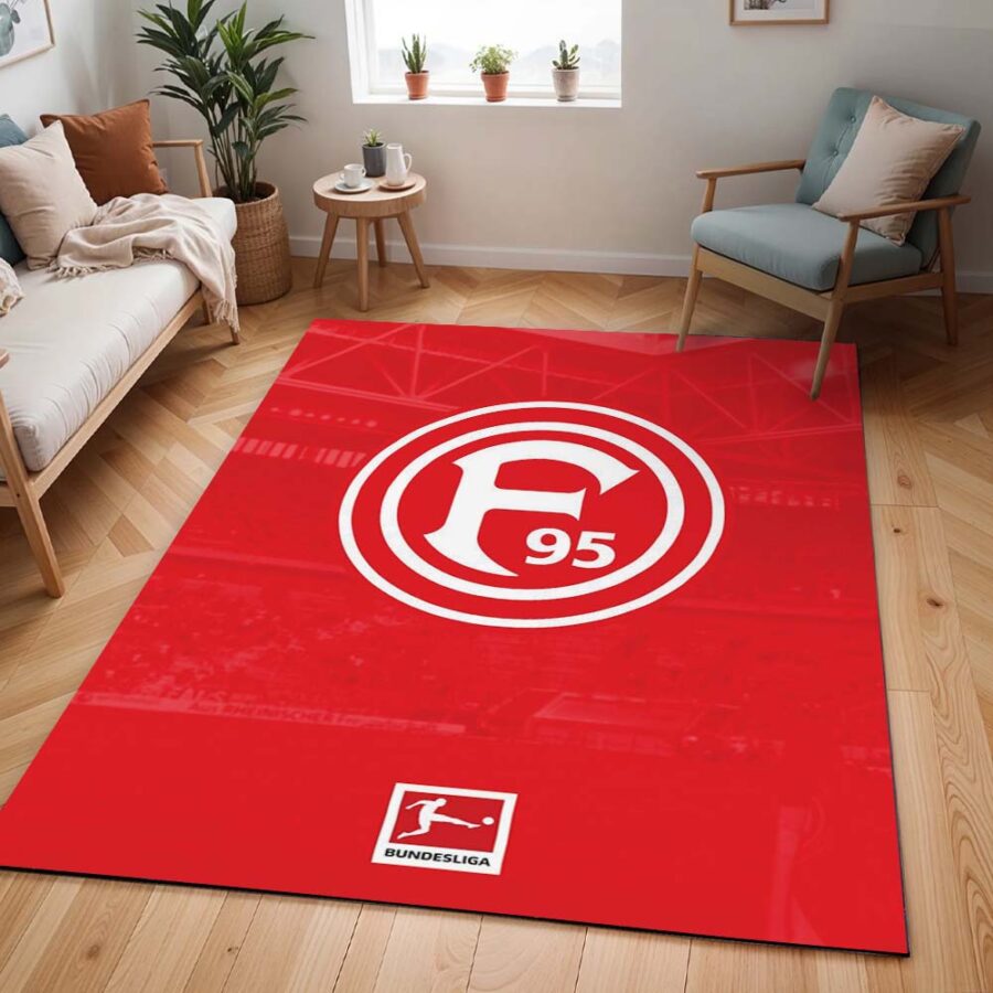 Fortuna Düsseldorf F95 Red Field Teppich – Bild 2