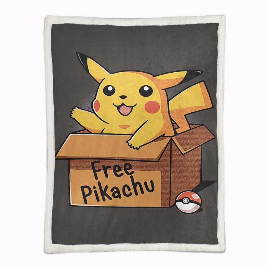 Kostenloses süßes Pikachu Decke - Fleecedecke – Bild 2