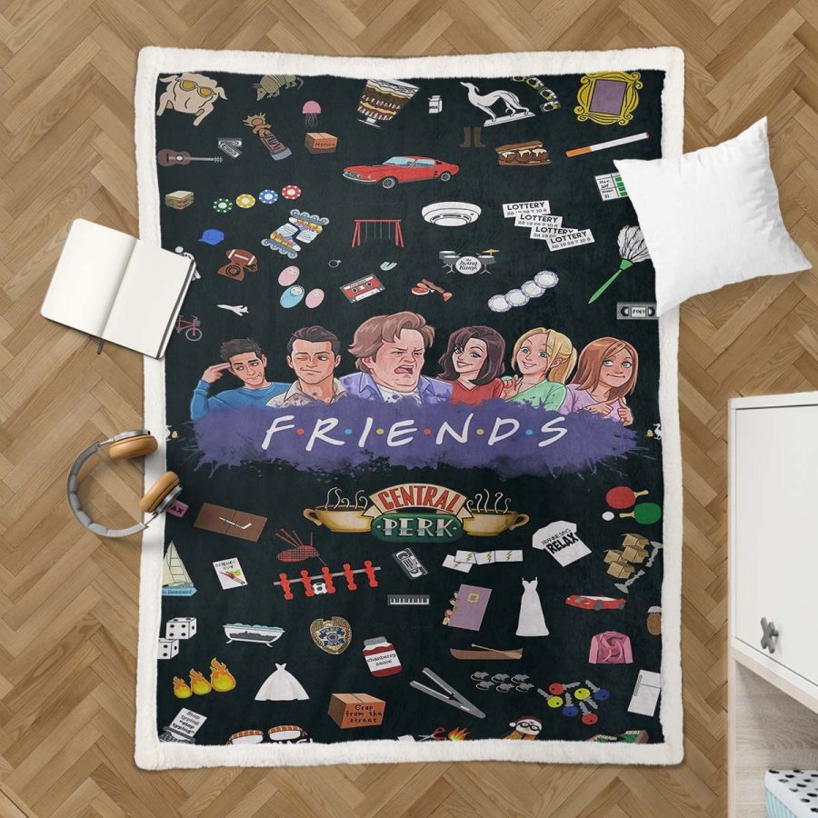 Friends Central Perk Holiday Special Weihnachtsfernsehshow Trendy Decke - Fleecedecke – Bild 3