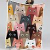 Lustige Katze Decke - Fleecedecke