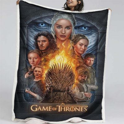 Game Of Thrones-Charakter „Winter Is Coming“ 06 Decke - Fleecedecke