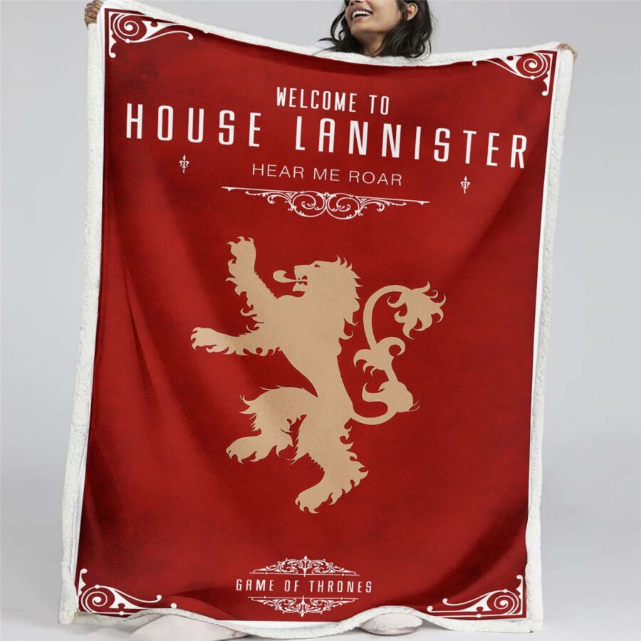Game Of Thrones Haus Lannister Decke - Fleecedecke