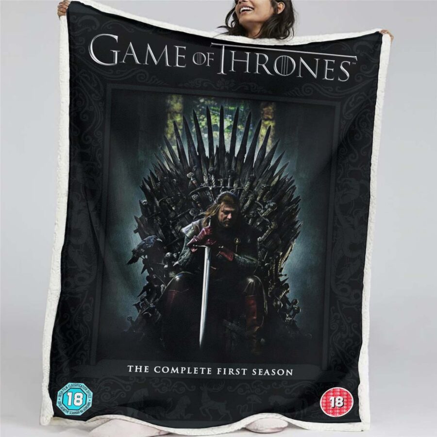 Game Of Thrones: Der Eiserne Thron 05 Decke - Fleecedecke