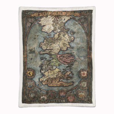 Alternative view of Game of Thrones Karte 01 Decke - Fleecedecke