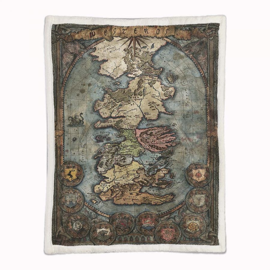 Game of Thrones Karte 01 Decke - Fleecedecke – Bild 2