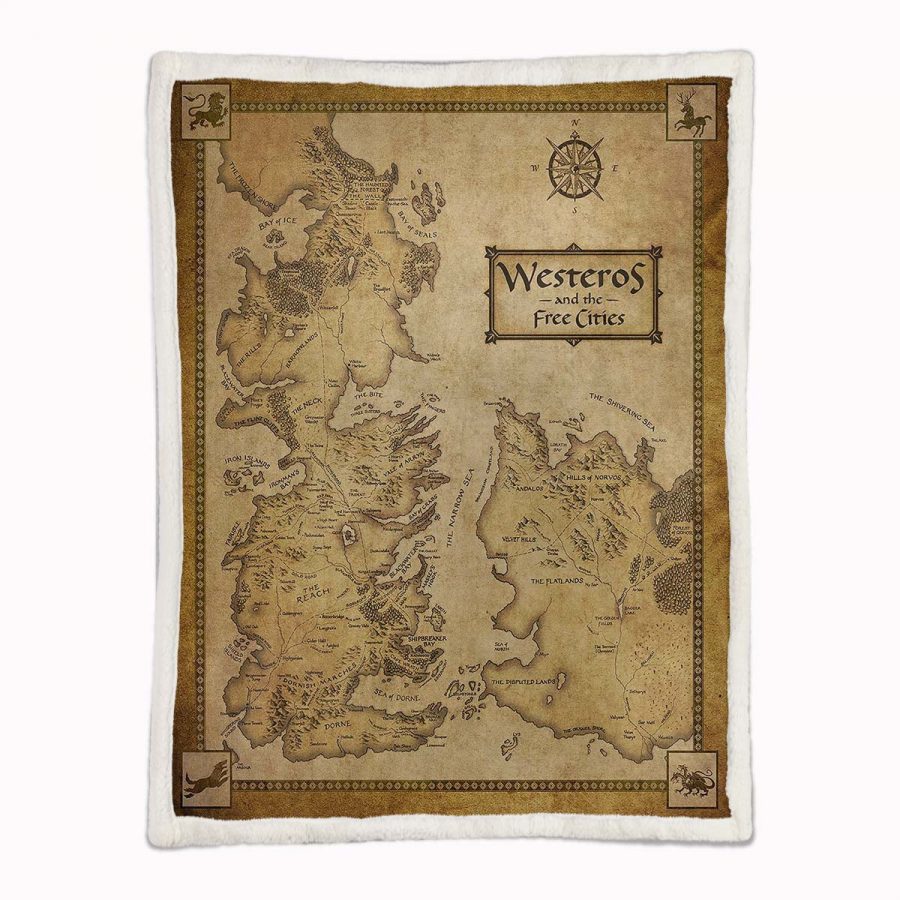 Game of Thrones Karte 02 Decke - Fleecedecke – Bild 2