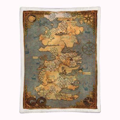 Alternative view of Game of Thrones Karte 03 Decke - Fleecedecke