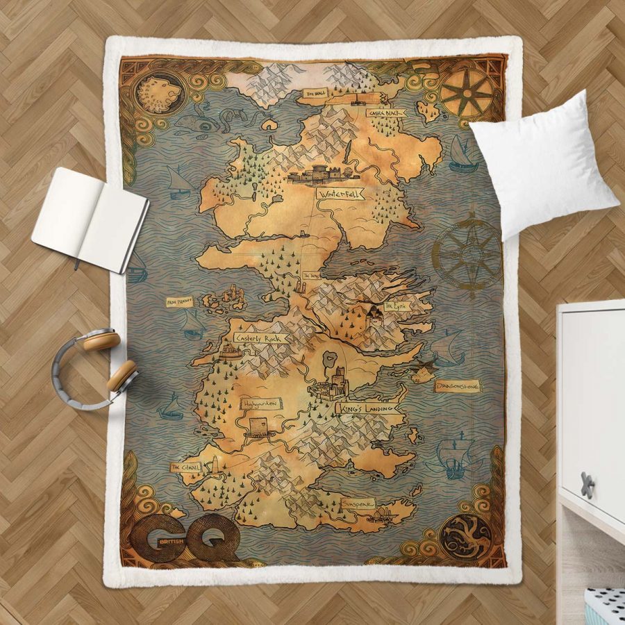 Game of Thrones Karte 03 Decke - Fleecedecke – Bild 3