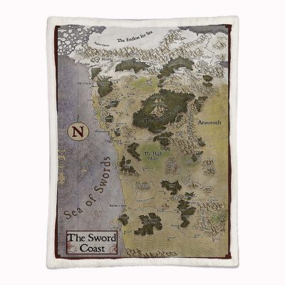 Alternative view of Game of Thrones Karte 05 Decke - Fleecedecke