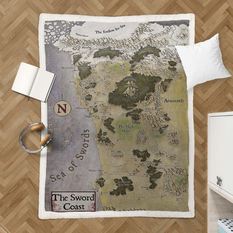 Game of Thrones Karte 05 Decke - Fleecedecke – Bild 3