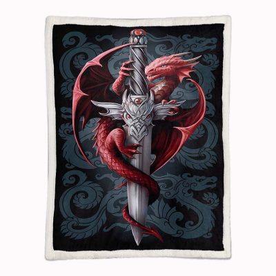 Alternative view of Game of Thrones Schwert und Drache Decke - Fleecedecke