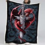 Game of Thrones Schwert und Drache Decke – Fleecedecke