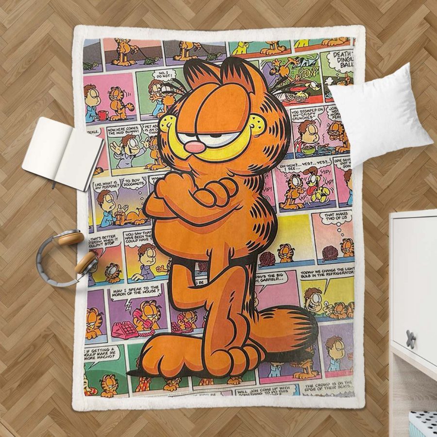 Garfield 08 Decke - Fleecedecke – Bild 3