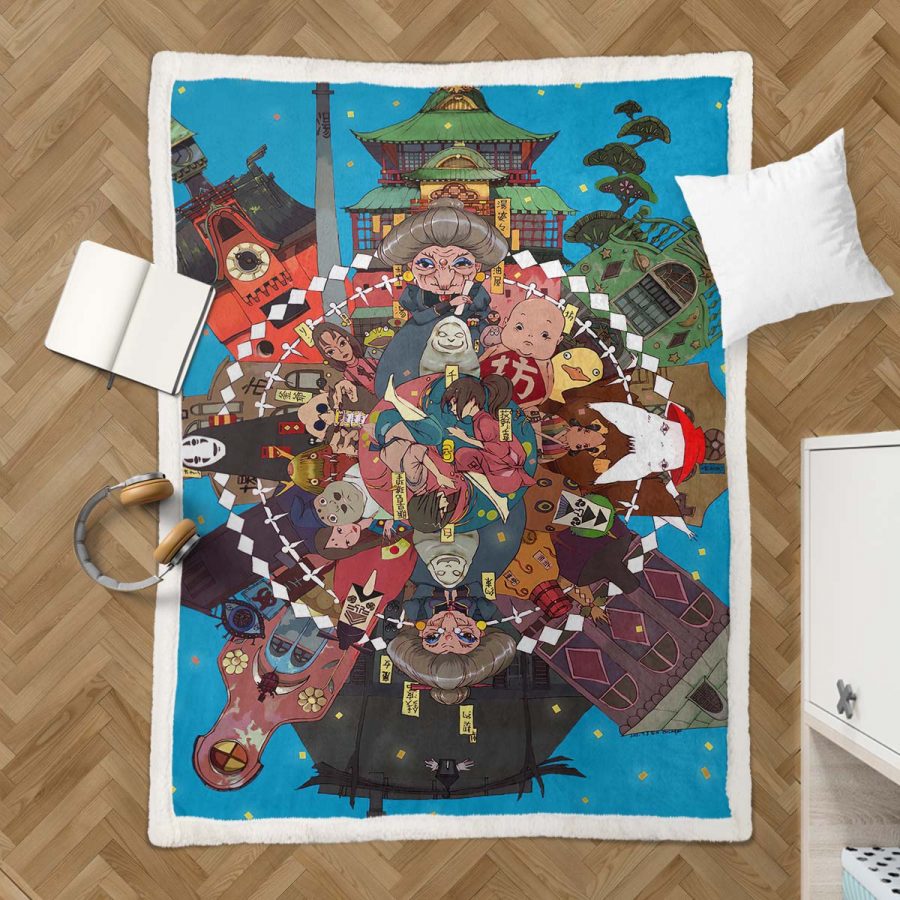 Ghibli Chihiros Reise ins Zauberland 05 Decke - Fleecedecke – Bild 3