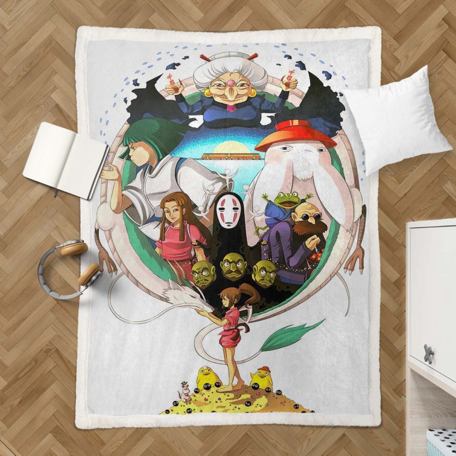 Ghibli Chihiros Reise ins Zauberland 1001 Decke - Fleecedecke – Bild 3