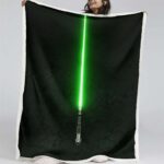 Grünes Lichtschwert Decke – Fleecedecke