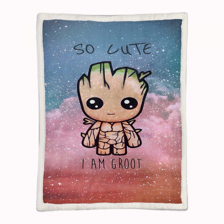 Groot So süß Marvel 03 Decke - Fleecedecke – Bild 2