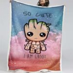 Groot So süß Marvel 03 Decke – Fleecedecke