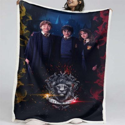 Gryffindor Harry Potter Charaktere Decke - Fleecedecke