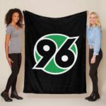 Hannover 96, schwarzer Hintergrund Fleecedecke – Decke
