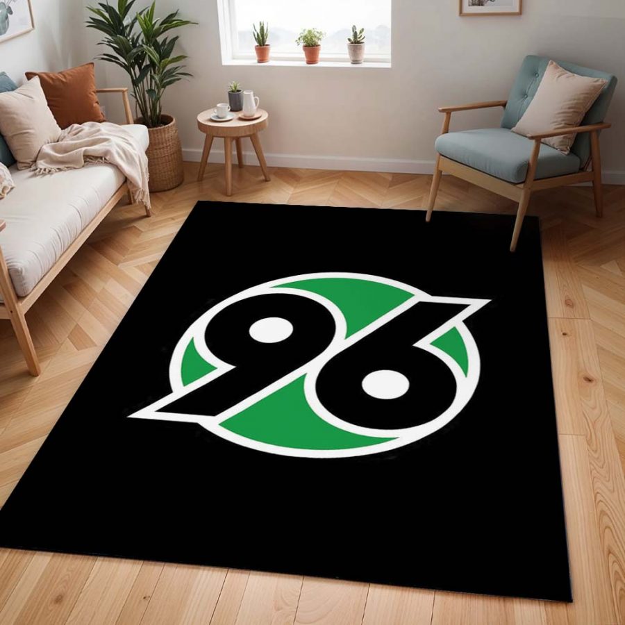 Hannover 96, schwarzer Hintergrund Teppich – Bild 2