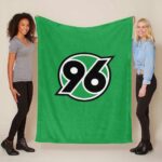 Hannover 96 grüner Hintergrund 01 Fleecedecke – Decke