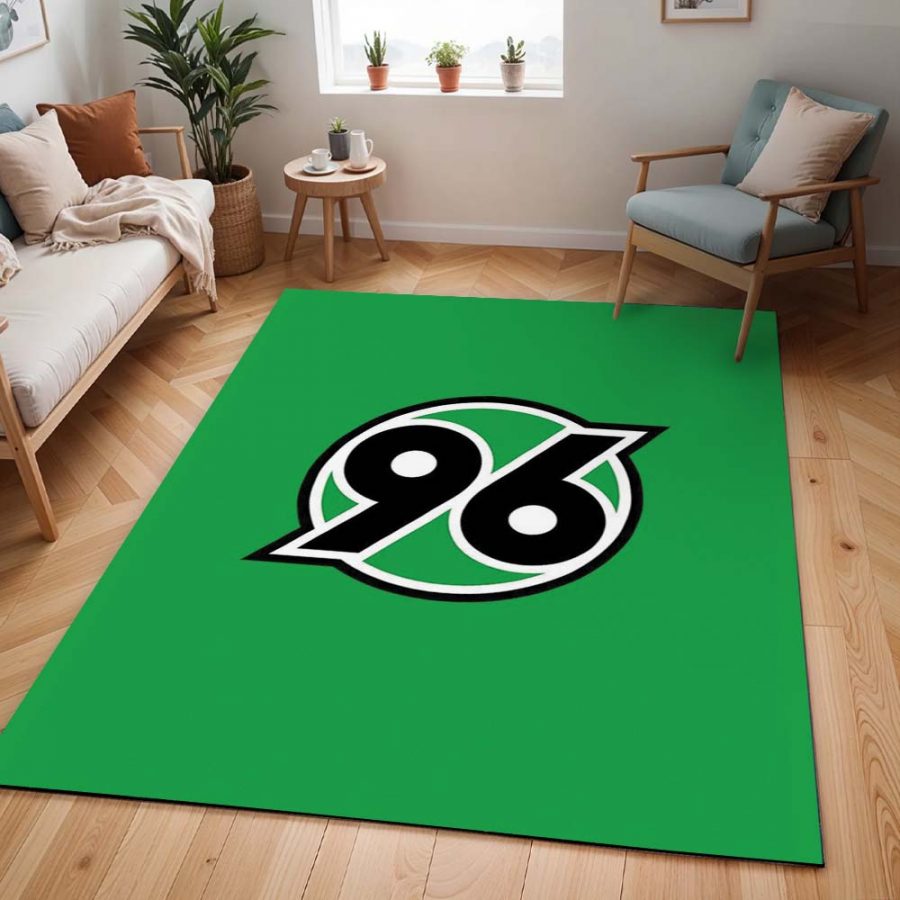 Hannover 96 grüner Hintergrund 01 Teppich – Bild 2