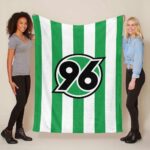 Hannover 96 grüner Hintergrund 03 Fleecedecke – Decke