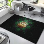 Hannover 96 grün schwarz Rauten-Style Teppich