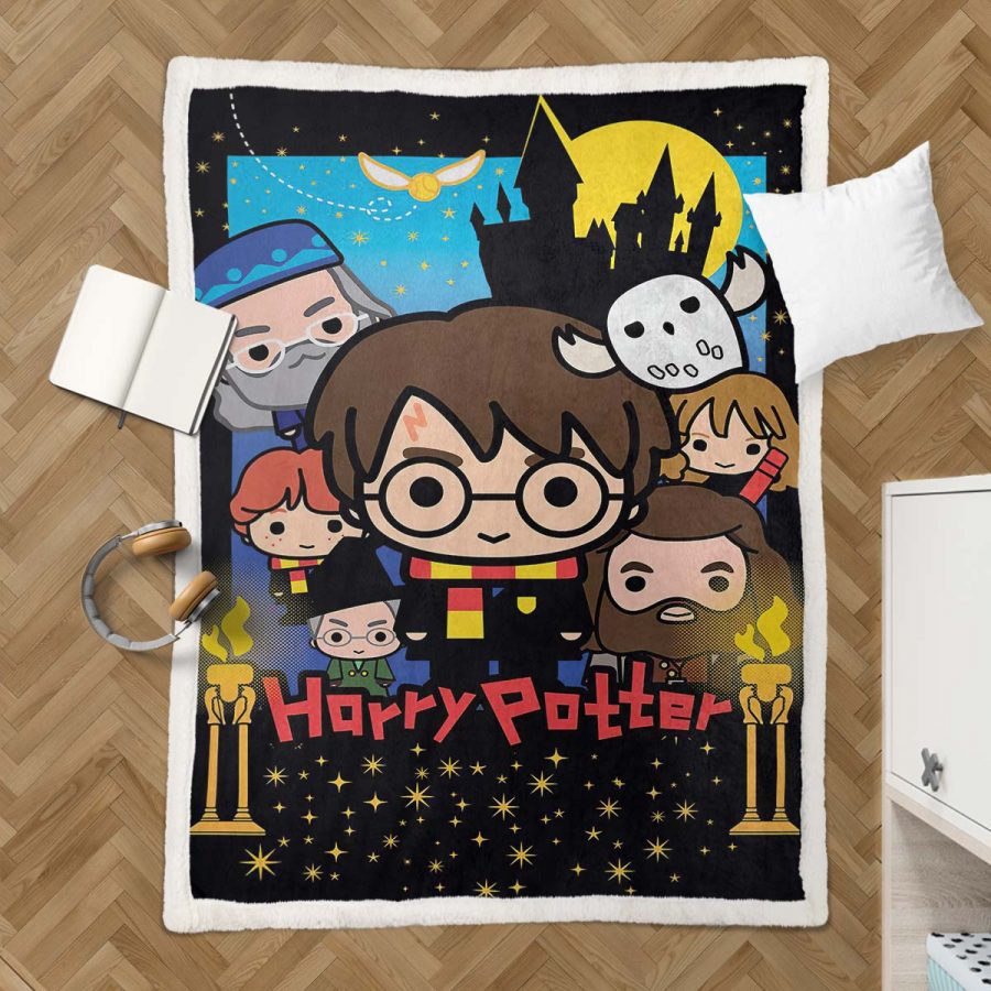 Harry Potter Alle Charaktere 4 Decke - Fleecedecke – Bild 3