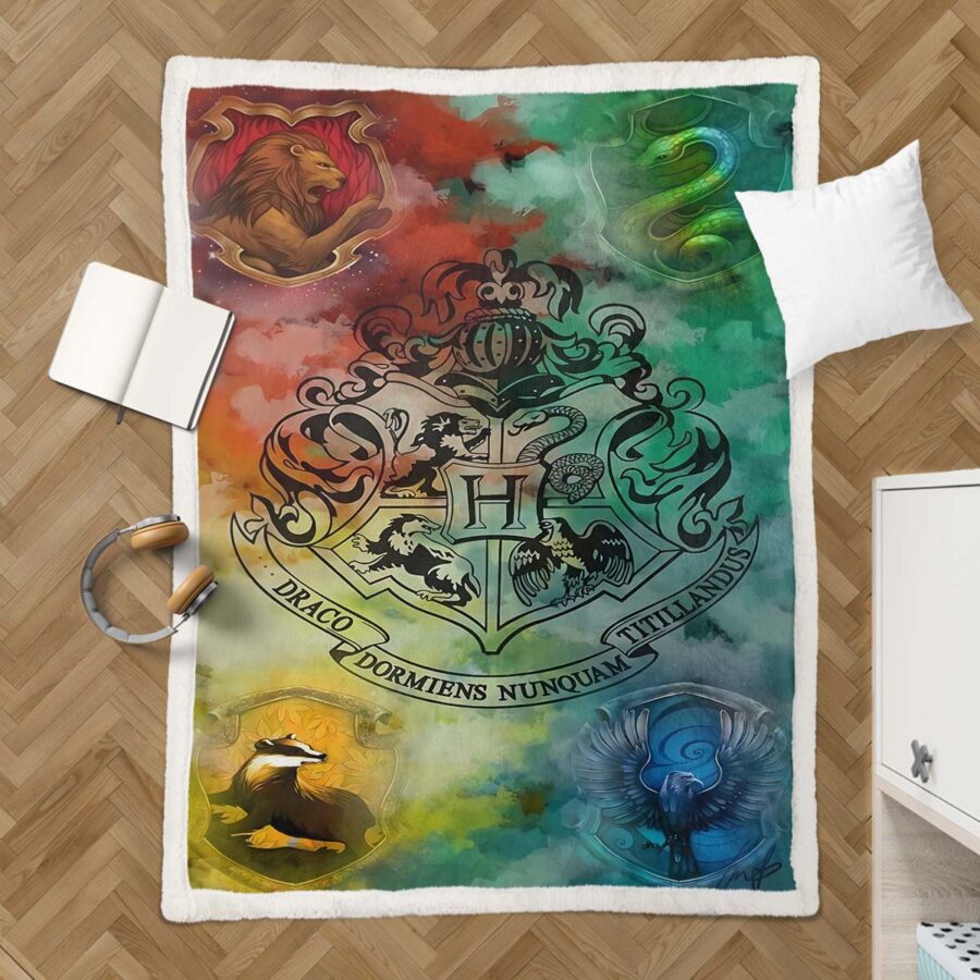 Harry Potter Hogwarts 01 Decke - Fleecedecke – Bild 3
