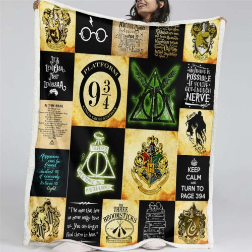Harry Potter Hogwarts 03 Decke - Fleecedecke