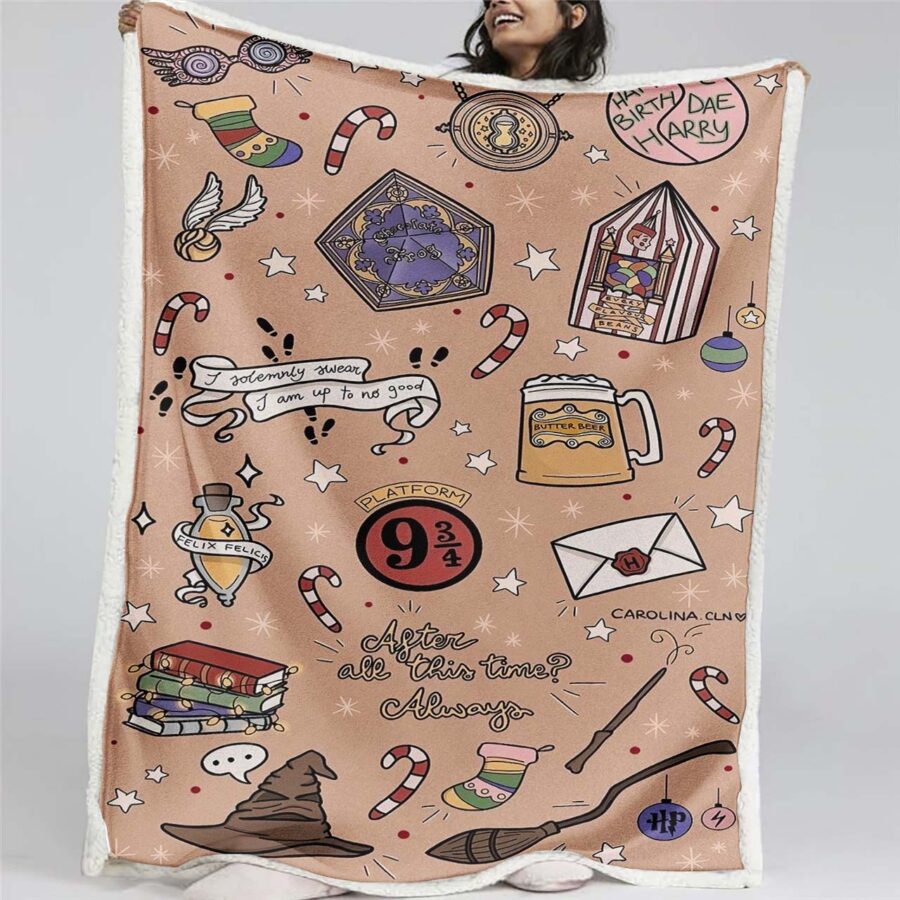 Harry Potter Hogwarts 09 Decke - Fleecedecke