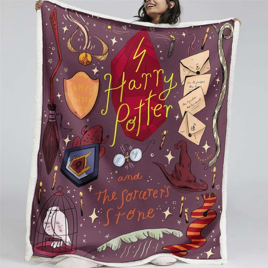 Harry Potter Hogwarts 10 Decke - Fleecedecke