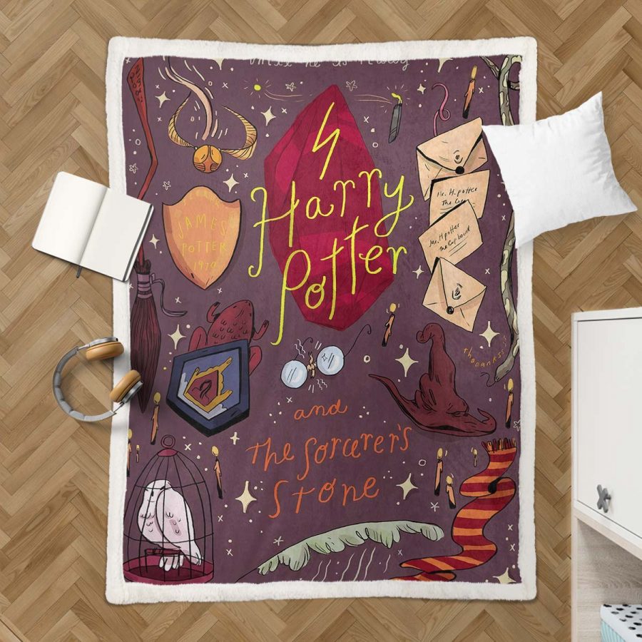 Harry Potter Hogwarts 10 Decke - Fleecedecke – Bild 3